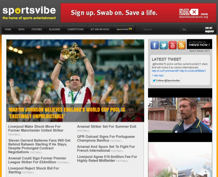 Sportsvibe  Top sports website in UK