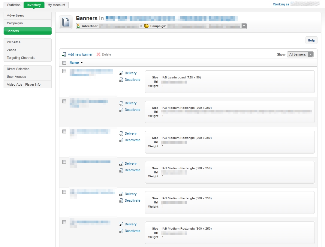 Скриншот развертывания рекламной платформы